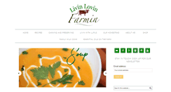 Desktop Screenshot of livinlovinfarmin.com