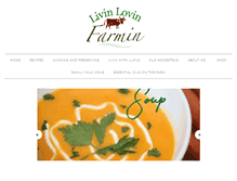 Tablet Screenshot of livinlovinfarmin.com
